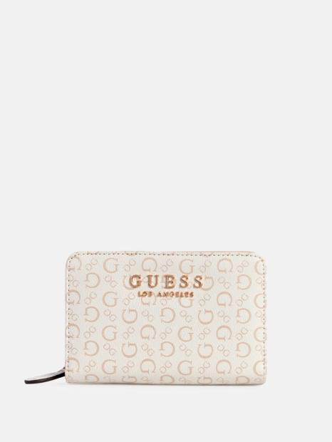 Стильний жіночий гаманець Guess з принтом 1159839760 (Білий One size)