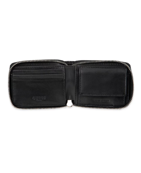 Чоловічий шкіряний гаманець Guess із RFID-міткою 1159839782 (Чорний One size)