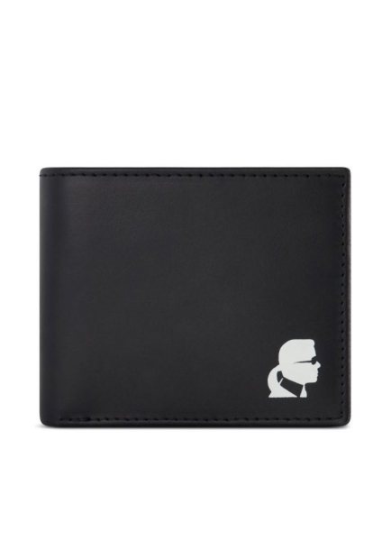 Шкіряний гаманець Karl Lagerfeld Paris з логотипом 1159840026 (Чорний One size)
