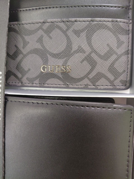 Чоловічий подарунковий набір Guess гаманець та картхолдер 1159841483 (Чорний One size)