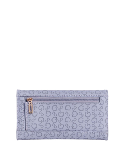 Стильный женский кошелек Guess на кнопке 1159843338 (Сиреневый One size)