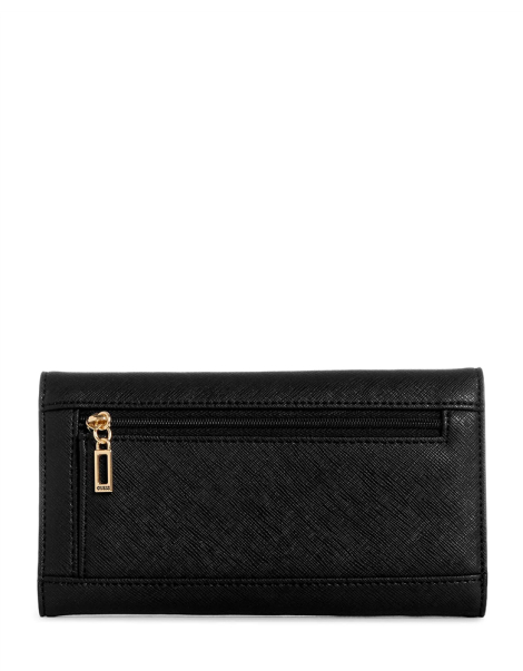 Стильный женский кошелек Guess на кнопке 1159843344 (Черный One size)