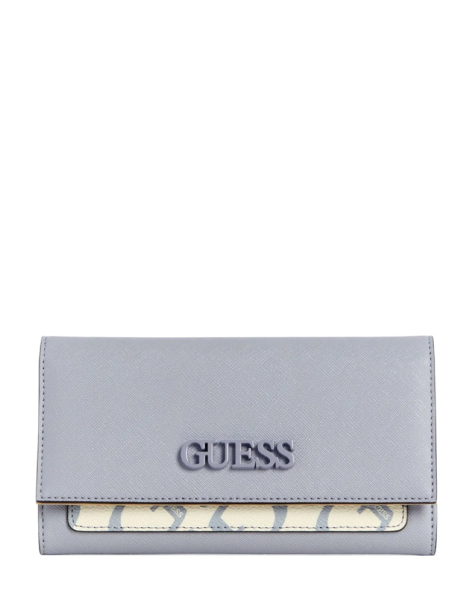 Стильный женский кошелек Guess на кнопке 1159843346 (Сиреневый One size)