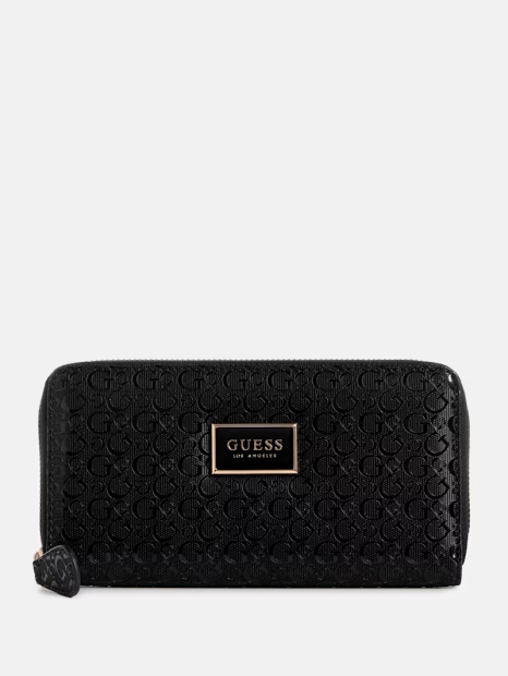 Жіночий гаманець Guess на блискавці 1159843651 (Чорний One size)