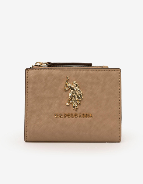 Практичный женский кошелек на кнопке U.S. Polo Assn 1159843750 (Коричневый One size)