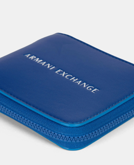 Брендовый кошелек Armani Exchange с логотипом 1159845693 (Синий One size)