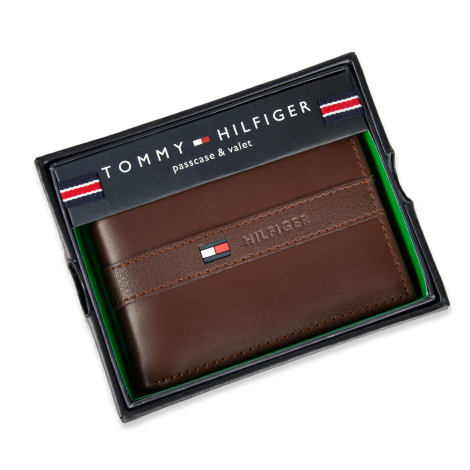 Гаманець шкіряний Tommy Hilfiger гаманець портмоне 1159846047 (Коричневий One size)