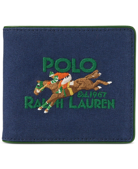 Стильний чоловічий гаманець Polo Ralph Lauren 1159846571 (Синій One size)