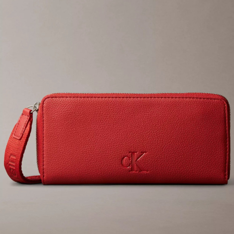 Стильний гаманець Calvin Klein з ремінцем на руку 1159846828 (Червоний One size)