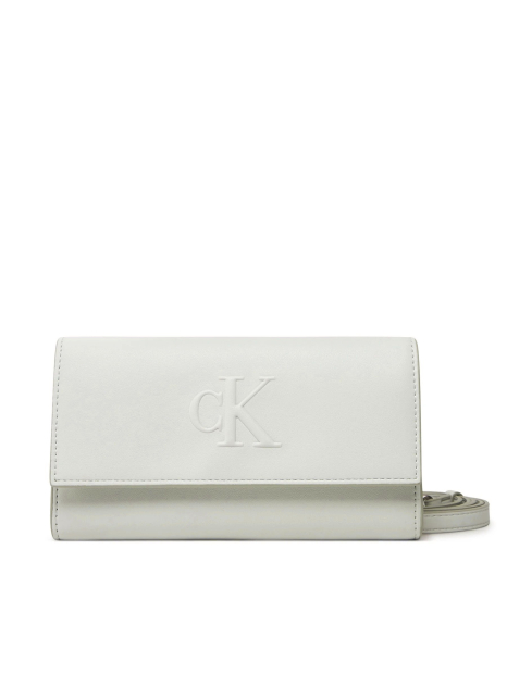 Стильний гаманець Calvin Klein з ремінцем через плече 1159846833 (Сірий One size)