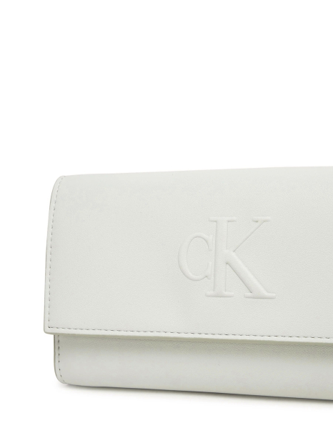 Стильний гаманець Calvin Klein з ремінцем через плече 1159846833 (Сірий One size)