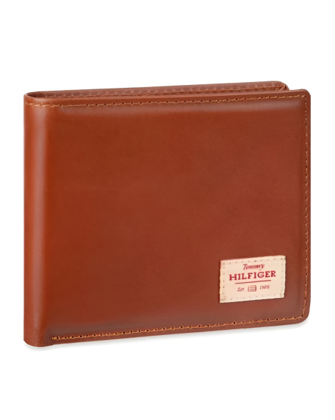 Кошелек кожаный Tommy Hilfiger бумажник 1159848335 (Коричневый One size)
