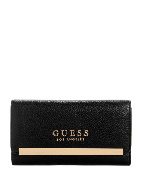 Стильний жіночий гаманець Guess на кнопці 1159848978 (Чорний One size)