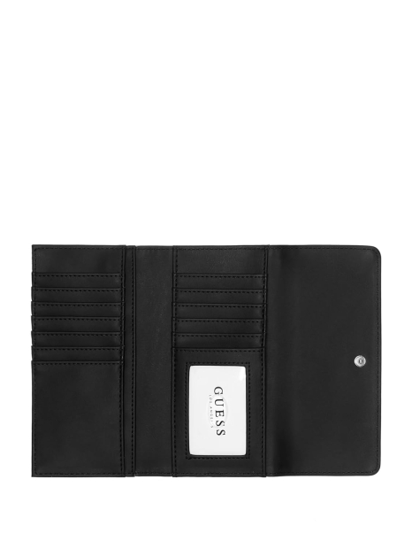 Стильний жіночий гаманець Guess на кнопці 1159848978 (Чорний One size)