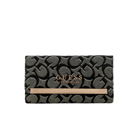 Стильний жіночий гаманець Guess на кнопці 1159848980 (Сірий One size)