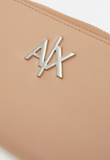 Стильный кошелек Armani Exchange с логотипом 1159849039 (Бежевый One size)