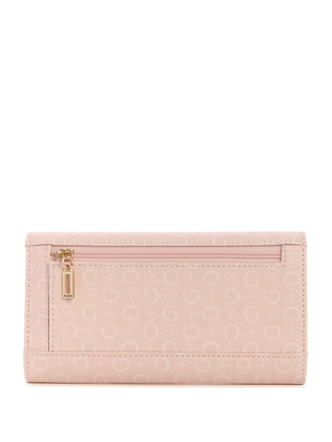 Стильный женский кошелек Guess на кнопке 1159849579 (Розовый One size)