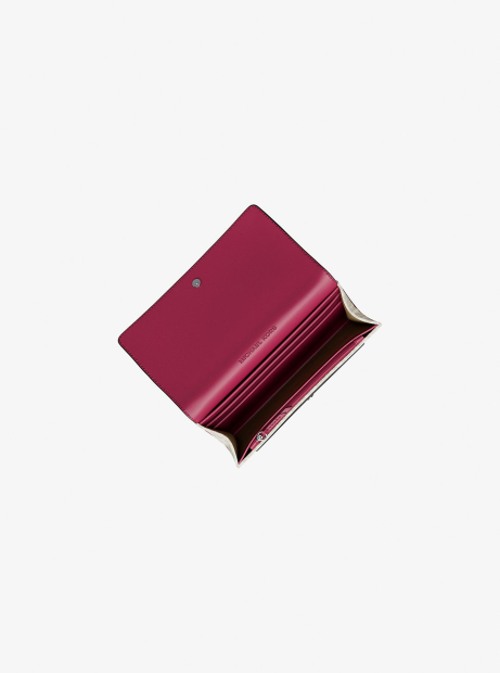 Женский кошелек Jet Set Michael Kors с картхолдером 1159850053 (Молочный/Розовый One size)