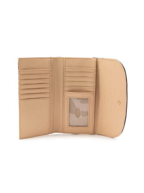 Женский кошелек с принтом Guess на кнопке 1159850080 (Коричневый One size)