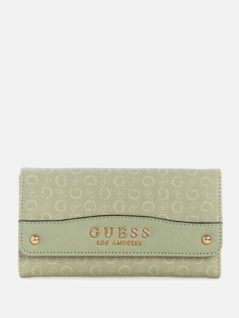 Жіночий гаманець Avon Park Guess на кнопці 1159850597 (Зелений One size)