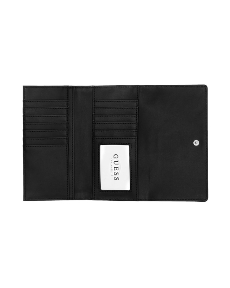 Жіночий гаманець з принтом Guess на кнопці 1159851141 (Сірий One size)