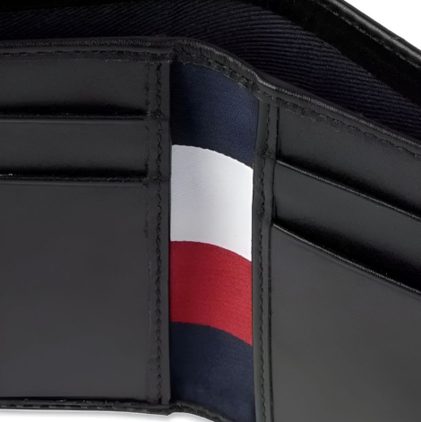 Гаманець шкіряний Tommy Hilfiger із захистом від RFID 1159851643 (Чорний One size)