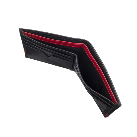 Мужской кожаный кошелек Guess с тиснением 1159852233 (Черный One size)