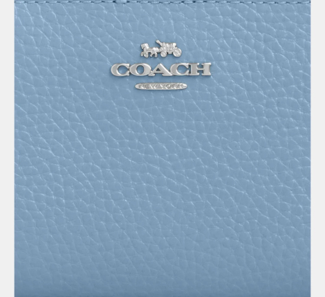 Брендовый кошелек COACH с логотипом 1159852961 (Голубой One size)
