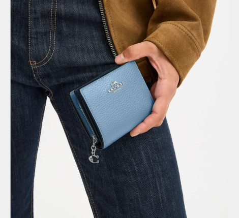 Брендовий гаманець COACH з логотипом 1159852961 (Блакитний One size)