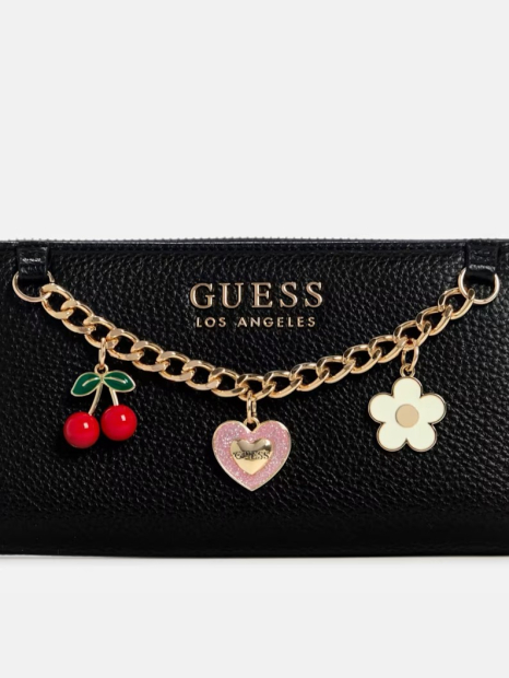 Женский кошелек Guess с подвесками 1159853276 (Черный One size)