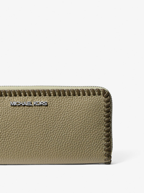 Шкіряний гаманець Michael Kors у подарунковій коробці 1159853995 (Зелений One size)