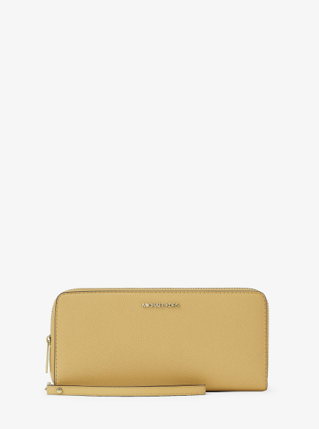 Шкіряний гаманець Michael Kors у подарунковій коробці 1159854007 (Жовтий One size)