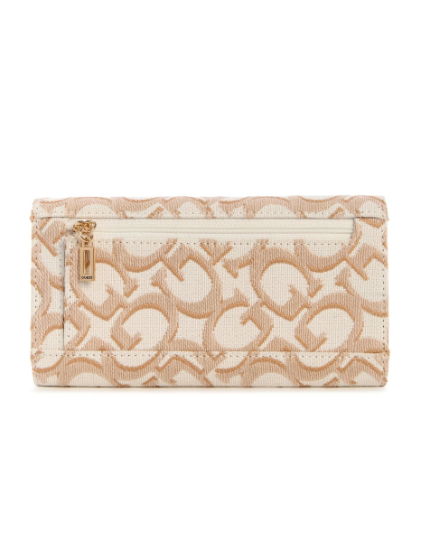 Жіночий гаманець Marva Guess на кнопці 1159854034 (Білий/Бежевий One size)