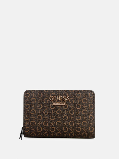 Жіночий гаманець Guess з принтом 1159854179 (Коричневий One size)
