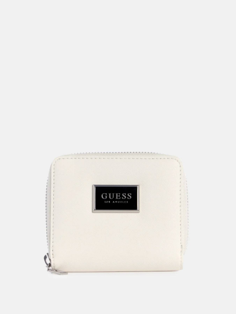 Жіночий міні-гаманець Guess на блискавці 1159854181 (Молочний One size)