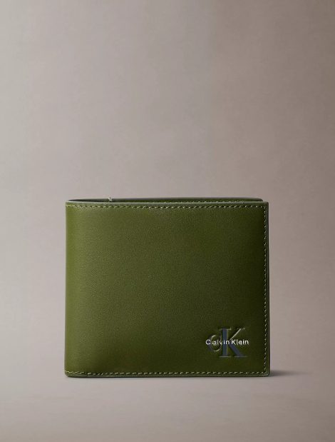 Кошелек Calvin Klein с логотипом 1159860714 (Зеленый One size)