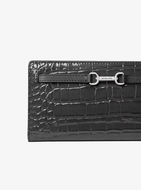 Женский кошелек Carson Michael Kors на кнопке 1159861058 (Черный One size)