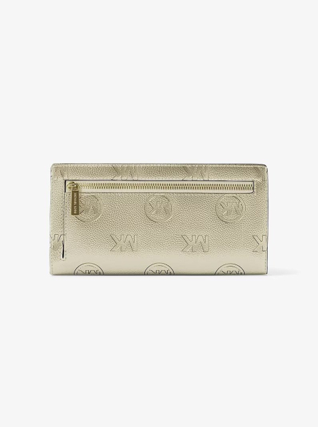Женский кошелек Carson Michael Kors на кнопке 1159861686 (Золотистый One size)