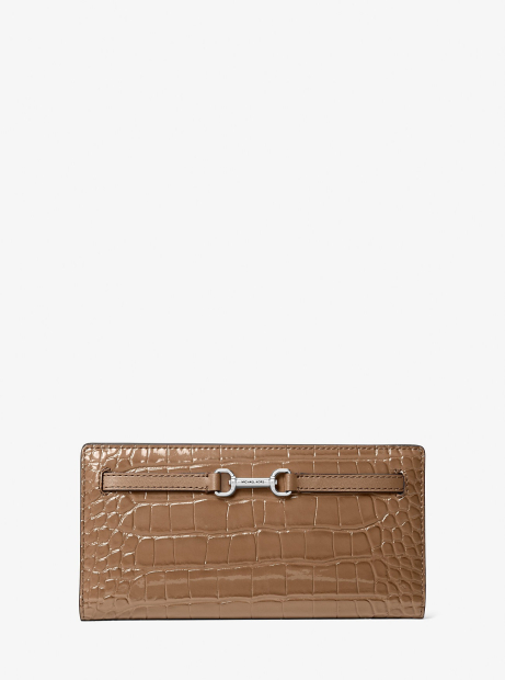 Женский кошелек Carson Michael Kors на кнопке 1159862044 (Коричневый One size)