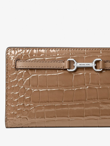 Женский кошелек Carson Michael Kors на кнопке 1159862044 (Коричневый One size)