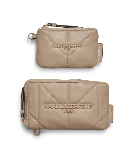Набор кошельков Karl Lagerfeld Paris с логотипом 1159863596 (Бежевый One size)