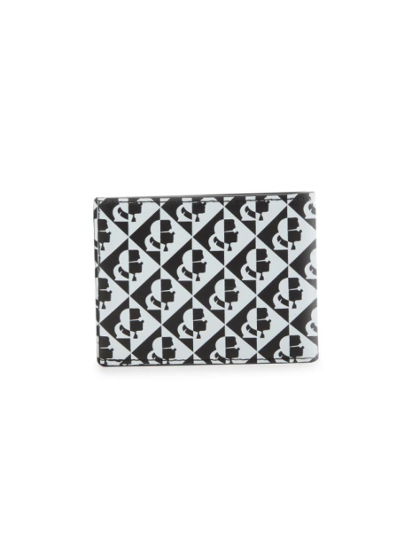 Кожаный кошелек Karl Lagerfeld Paris с логотипом 1159863614 (Черный/Белый One size)