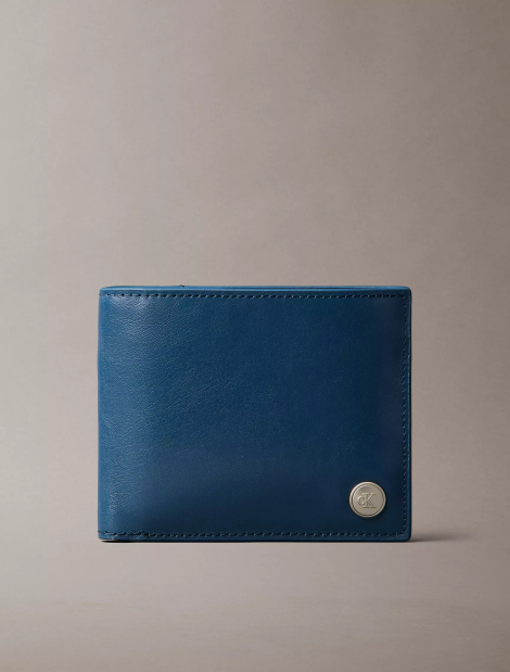 Шкіряний гаманець Calvin Klein із захистом від RFID 1159916868 (Синій One size)