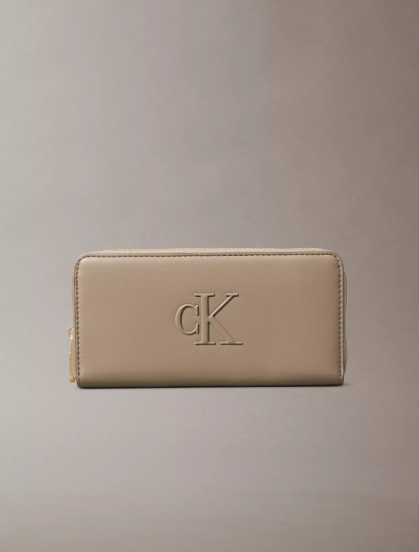 Женский кошелёк Calvin Klein с логотипом 1159999591 (Бежевый One size)
