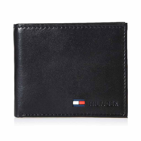 Шкіряний гаманець Tommy Hilfiger гаманець 1160951303 (Чорний One size)