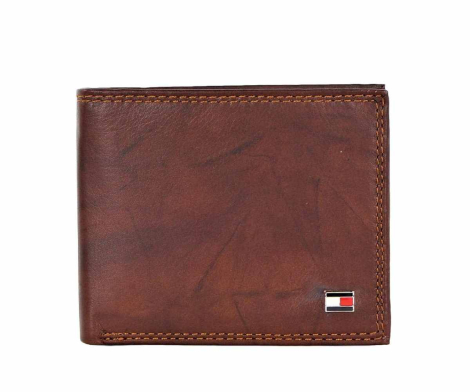 Шкіряний гаманець Tommy Hilfiger гаманець 1160951799 (Коричневий One size)