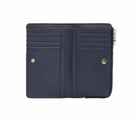 Кошелек Tommy Hilfiger на кнопке 1161059280 (Синий One size)