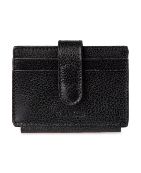 Мужской набор Calvin Klein кошелек, картхолдер и брелок 1161396066 (Черный One size)