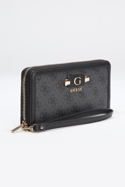 Жіночий гаманець Guess з логотипом 1161855699 (Чорний/Сірий One size)