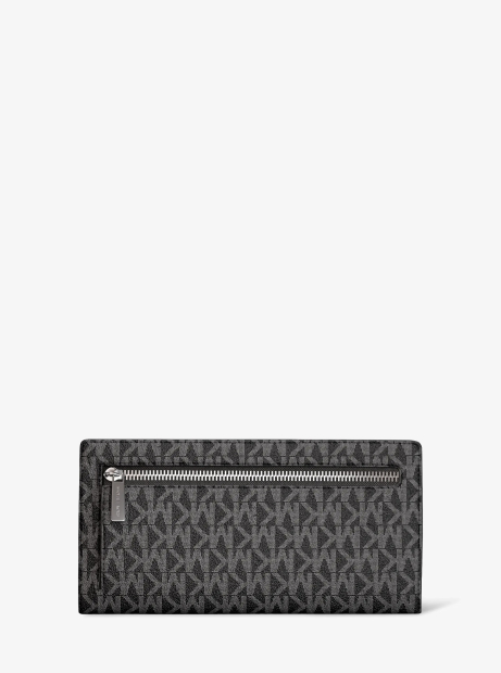Женский кошелек Carson на кнопке Michael Kors в подарочной коробке 1162649495 (Черный One size)